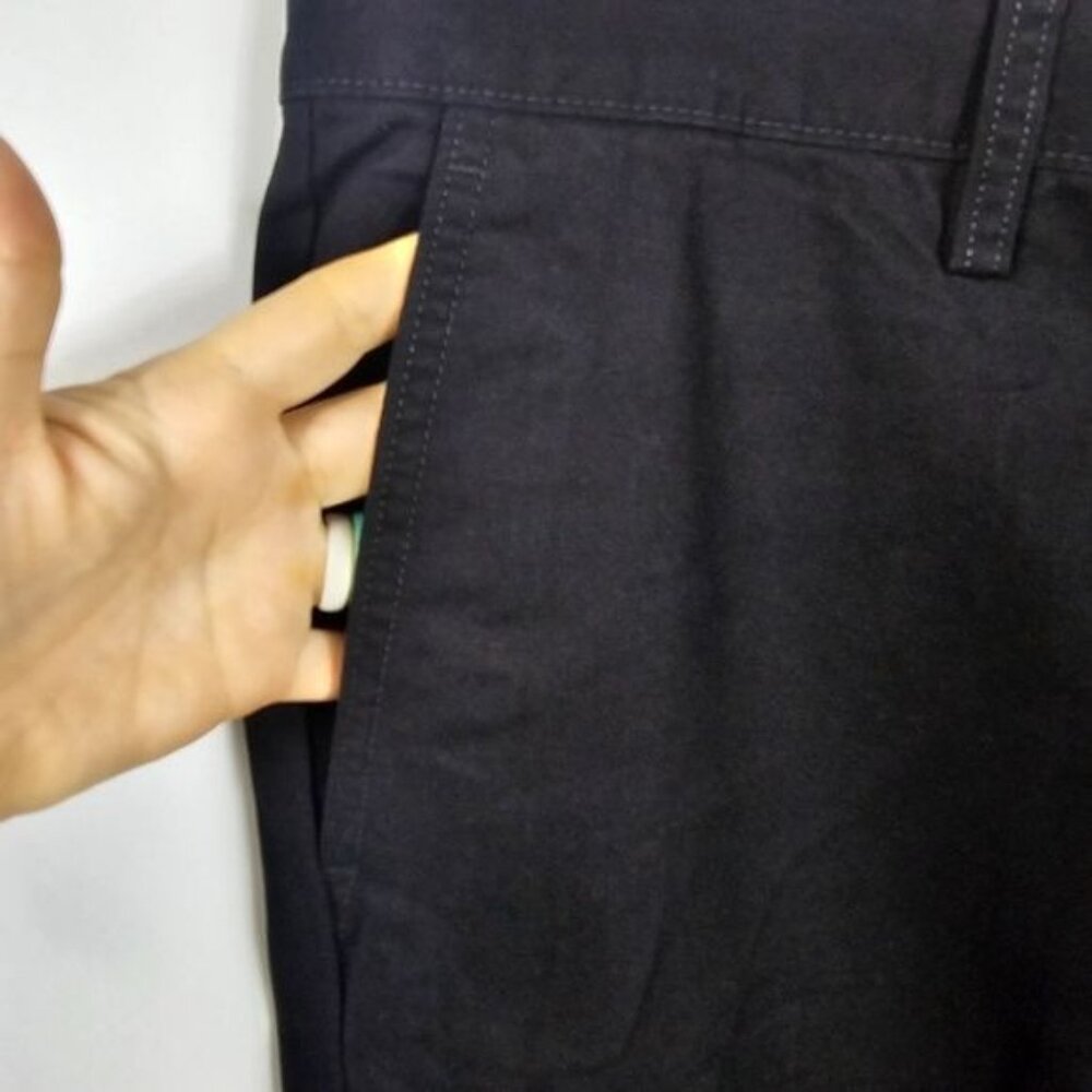 Old Navy Lived In Chino Pant Sz 38x32 Slim Black Cotton Business Casual Office - Picture 5 of 10